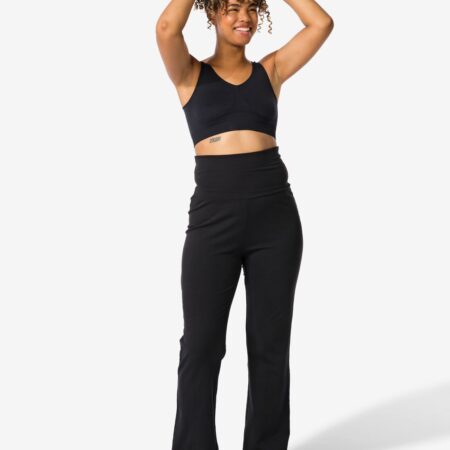 HEMA Dames yogabroek zwart | HEMA