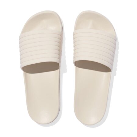 HEMA Damesbadslippers met ribbelband gebroken wit (gebroken wit) | HEMA
