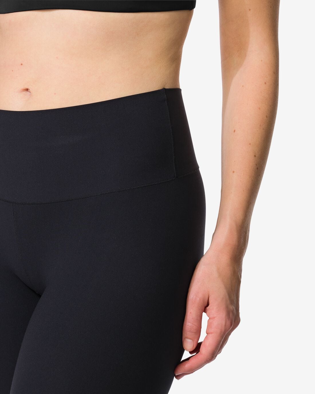 HEMA Damesbiker smoothing hoge taille zwart (zwart) | HEMA