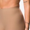 HEMA Damesbikershort hoge taille medium corrigerend elastaan platte naden lichtbruin (lichtbruin) | HEMA