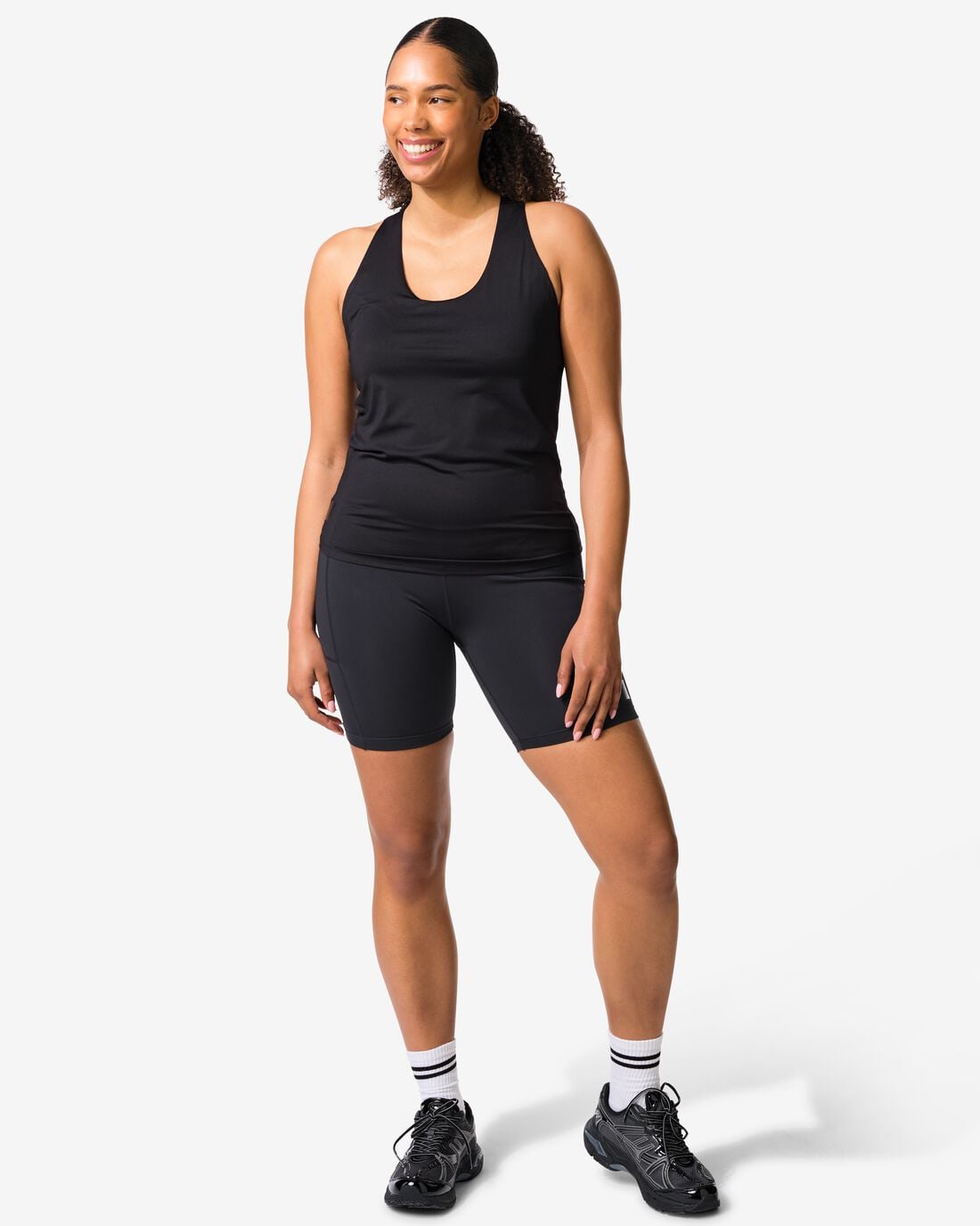 HEMA Damesbikershort kort zwart (zwart) | HEMA