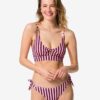 HEMA Damesbikinibroekje Eva strepen roze (roze) | HEMA