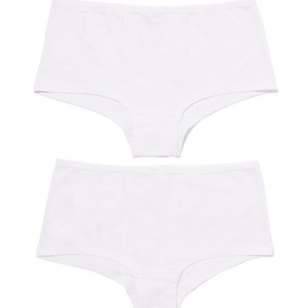 HEMA Damesboxer katoen - 2 stuks wit | HEMA