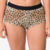 HEMA Damesboxer katoen everyday tailleband luipaard naturel (naturel) | HEMA