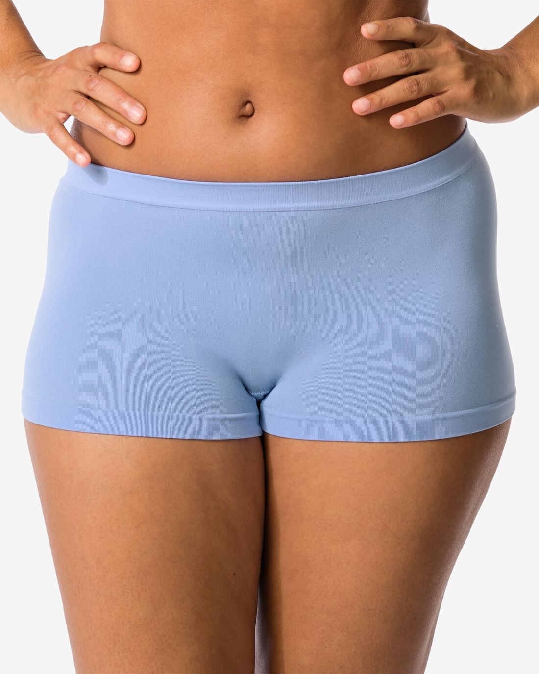HEMA Damesboxer naadloos micro blauw (blauw) | HEMA