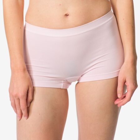HEMA Damesboxer naadloos micro lichtroze (lichtroze) | HEMA