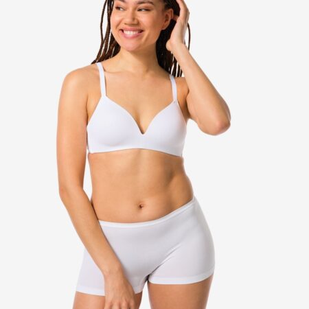 HEMA Damesboxer naadloos micro wit | HEMA