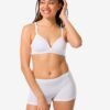 HEMA Damesboxer naadloos micro wit | HEMA