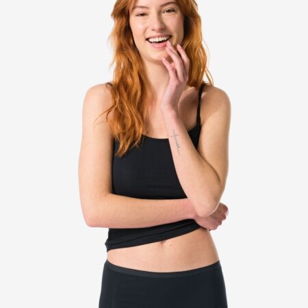 HEMA Damesboxer perfect comfort katoen zwart (zwart) | HEMA