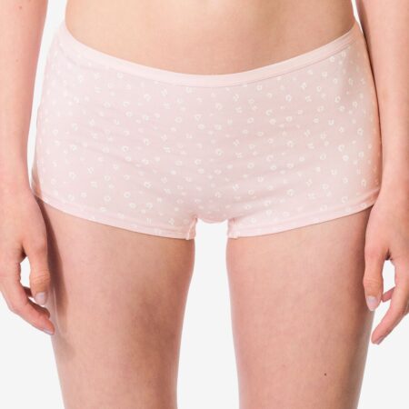 HEMA Damesboxers katoen bloemen - 2 stuks lichtroze (lichtroze) | HEMA