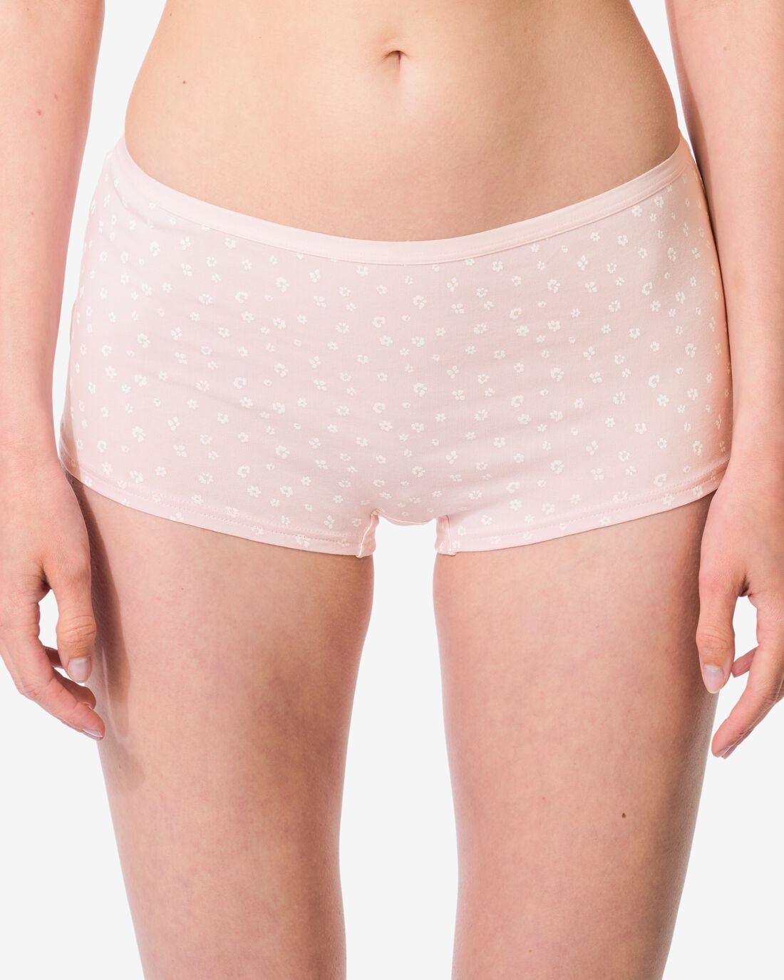 HEMA Damesboxers katoen bloemen - 2 stuks lichtroze (lichtroze) | HEMA