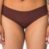 Damesbrazilian micro met kant donkerbruin
