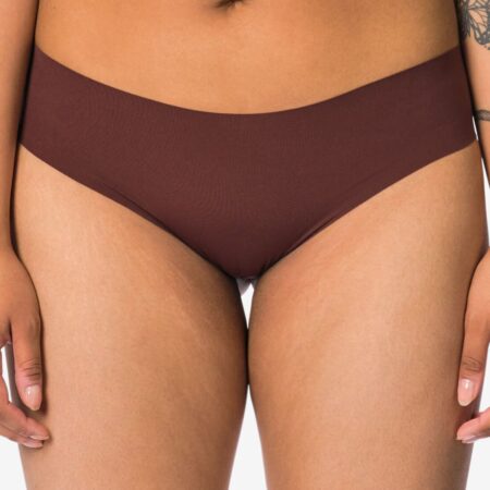 Damesbrazilian micro met kant donkerbruin