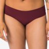 Damesbrazilian micro met kant donkerrood