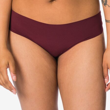 Damesbrazilian micro met kant donkerrood