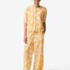 HEMA Damesbroek Taylor wide fit seersucker bloemen perzik (perzik) | HEMA