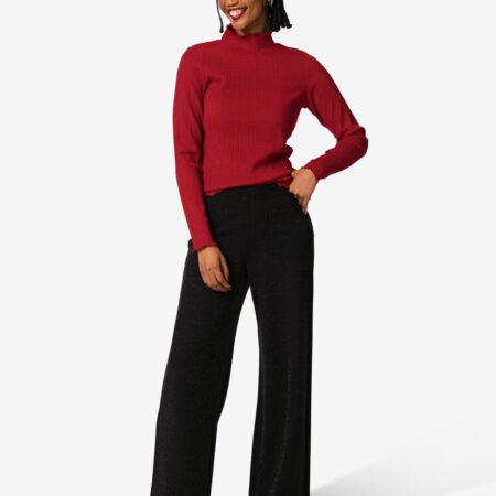 HEMA Damesbroek Wani met glitters zwart (zwart) | HEMA