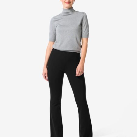 HEMA Damesbroek flared zwart | HEMA