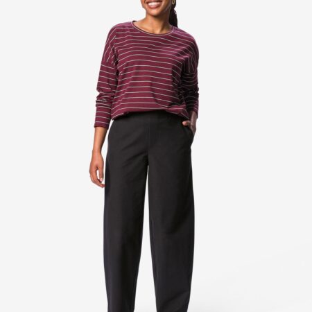 Damesbroek loose fit zwart