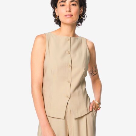 HEMA Damesgilet Sarie beige (beige) | HEMA