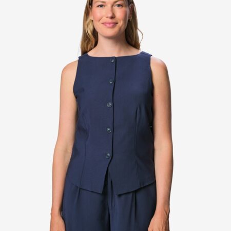 HEMA Damesgilet Sarie donkerblauw (donkerblauw) | HEMA