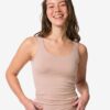 HEMA Dameshemd naadloos micro beige (beige) | HEMA