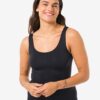 HEMA Dameshemd naadloos micro zwart | HEMA