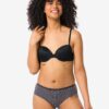 HEMA Dameshipster katoen - 2 stuks zwart/wit (zwart/wit) | HEMA