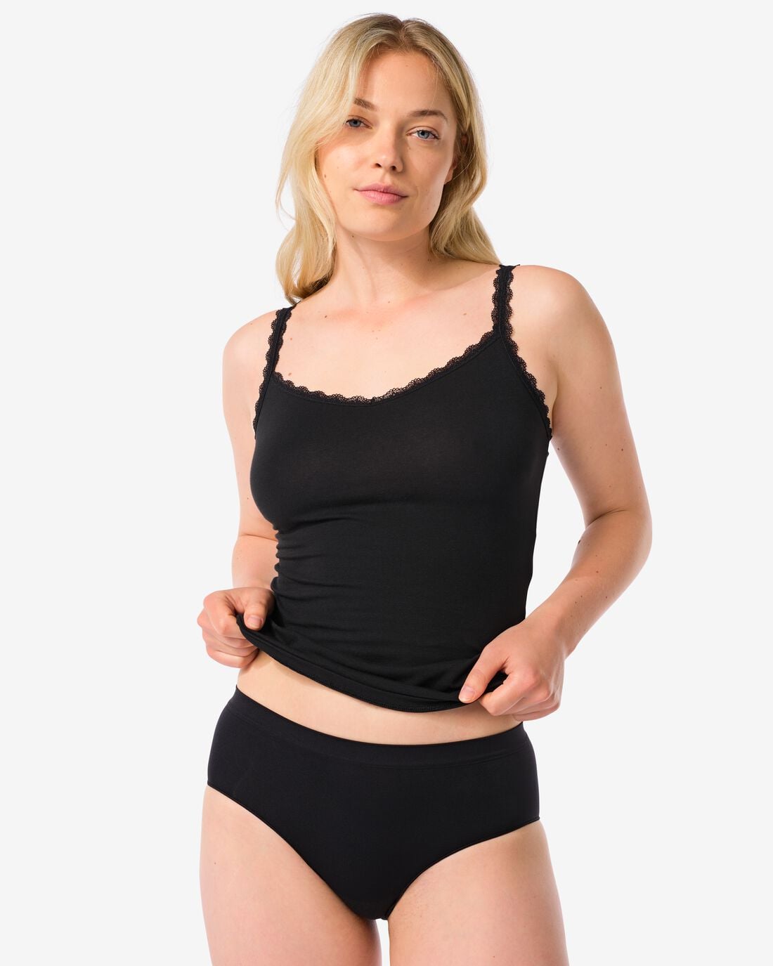 HEMA Dameshipster naadloos micro zwart | HEMA