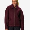 Damesjas Jazzy bomber bordeauxrood
