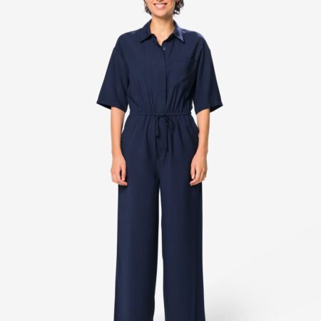 HEMA Damesjumpsuit Sarie donkerblauw (donkerblauw) | HEMA