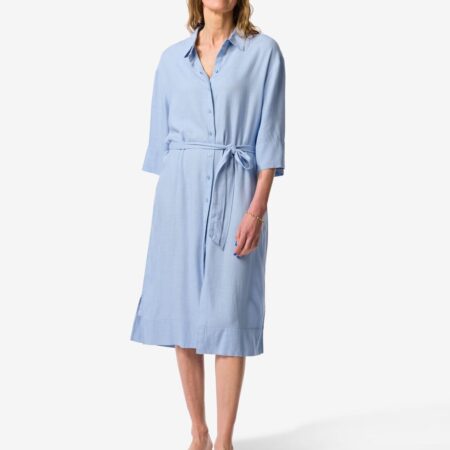 HEMA Damesjurk Dawn regular fit lichtblauw (lichtblauw) | HEMA