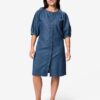HEMA Damesjurk Suzy regular fit donkerblauw (donkerblauw) | HEMA