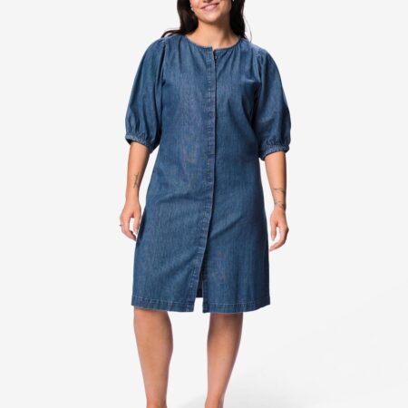 HEMA Damesjurk Suzy regular fit donkerblauw (donkerblauw) | HEMA