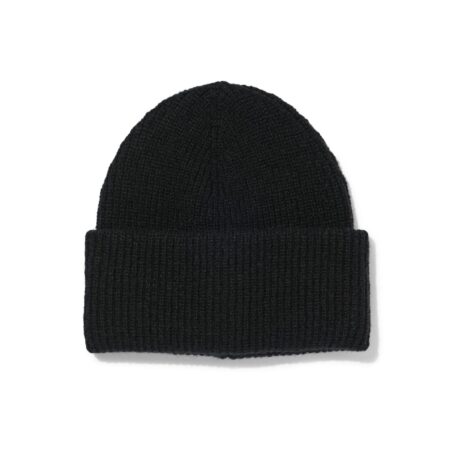 HEMA Damesmuts met wol rib zwart | HEMA