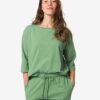 HEMA Damespyjamatop jersey groen (groen) | HEMA