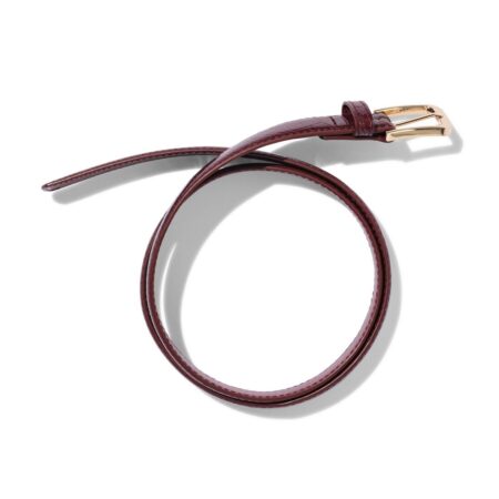 Damesriem 2cm croco donkerrood