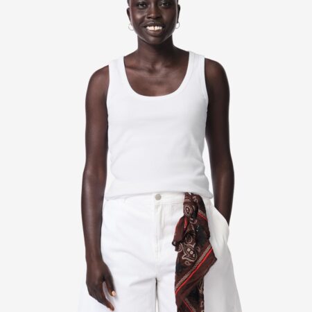 HEMA Damessinglet Anouk rib wit (wit) | HEMA