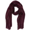 HEMA Damessjaal 80x185cm acryl strepen donkerrood-roze | HEMA