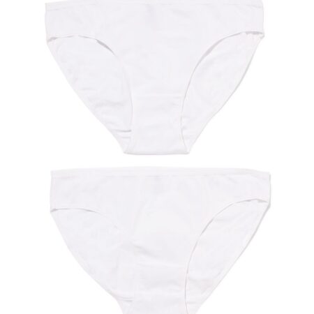 HEMA Damesslip katoen - 2 stuks wit | HEMA