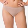 HEMA Damesslip naadloos micro beige (beige) | HEMA