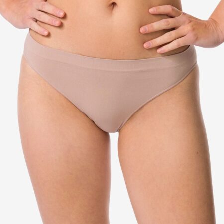 HEMA Damesslip naadloos micro beige (beige) | HEMA