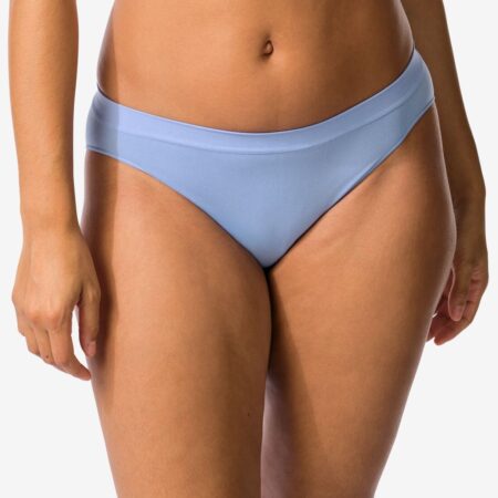 HEMA Damesslip naadloos micro blauw (blauw) | HEMA
