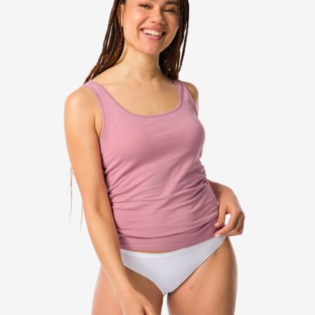 HEMA Damesslip naadloos micro wit | HEMA