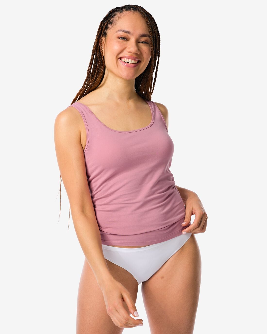 HEMA Damesslip naadloos micro wit | HEMA