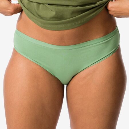 HEMA Damesslip perfect comfort katoen groen (groen) | HEMA