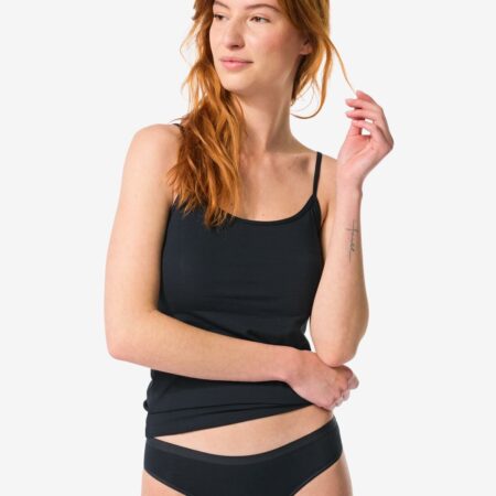 HEMA Damesslip perfect comfort katoen zwart (zwart) | HEMA