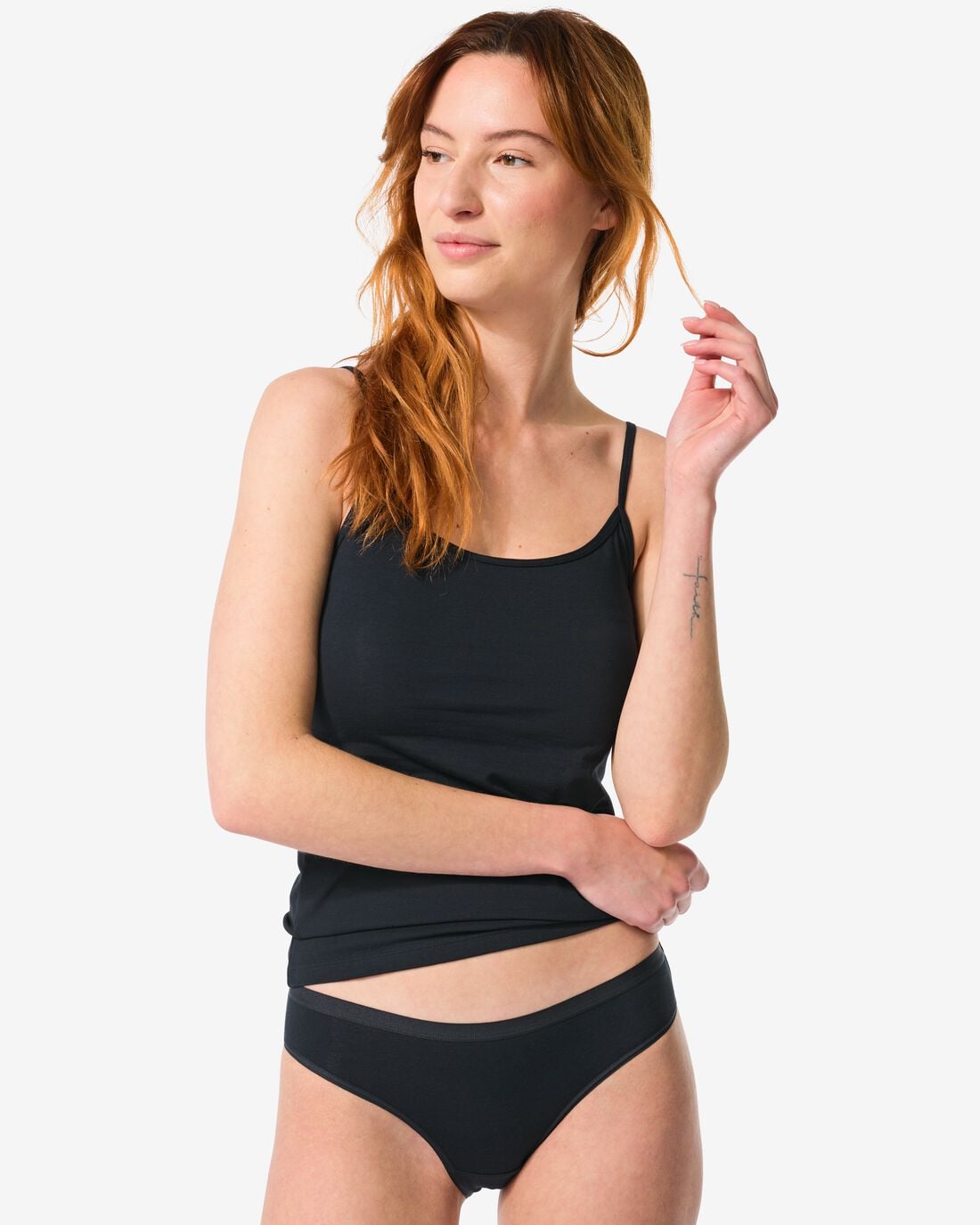 HEMA Damesslip perfect comfort katoen zwart (zwart) | HEMA