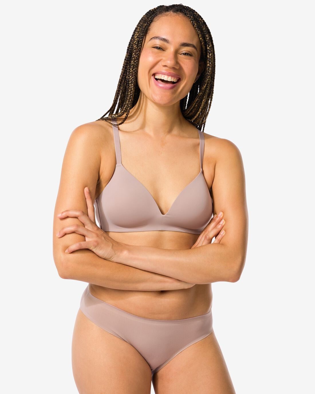 HEMA Damesslip second skin micro beige | HEMA