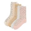HEMA Damessokken panter - 5 paar beige (beige) | HEMA